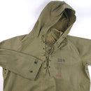 1940's US Navy Foul Weather Parka, Lace Up Front - US Navy Surplus - Rain Jackets