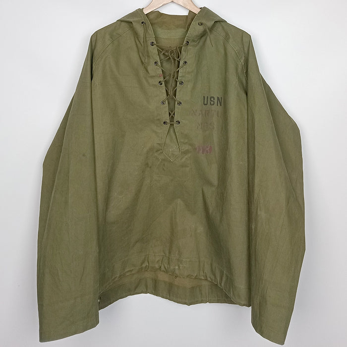 1940's US Navy Foul Weather Parka, Lace Up Front - US Navy Surplus - Rain Jackets