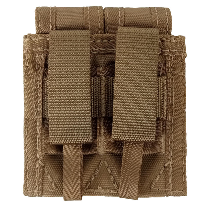 NZ Army Coyote Double 40mm Grenade Pouch - New Zealand Army Surplus - Grenade Pouches