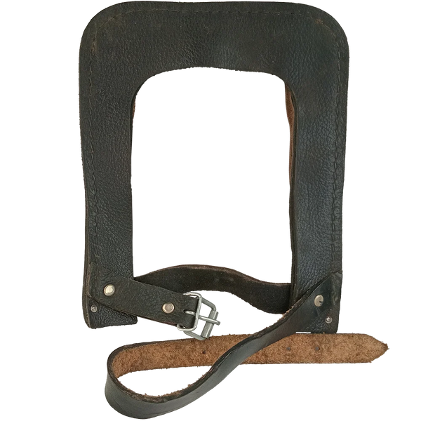 East German Leather Shovel Cover - East German Army Surplus - Entrenching Tools