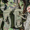 British OD Twin Mag Pouch - British Army Surplus - Magazine Pouches