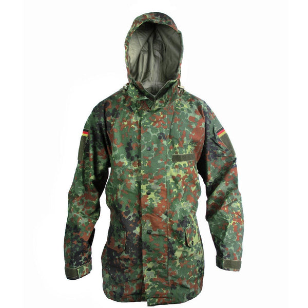 German Flecktarn Rain Jacket - Grade 2 - German Army Surplus - Rain Jackets