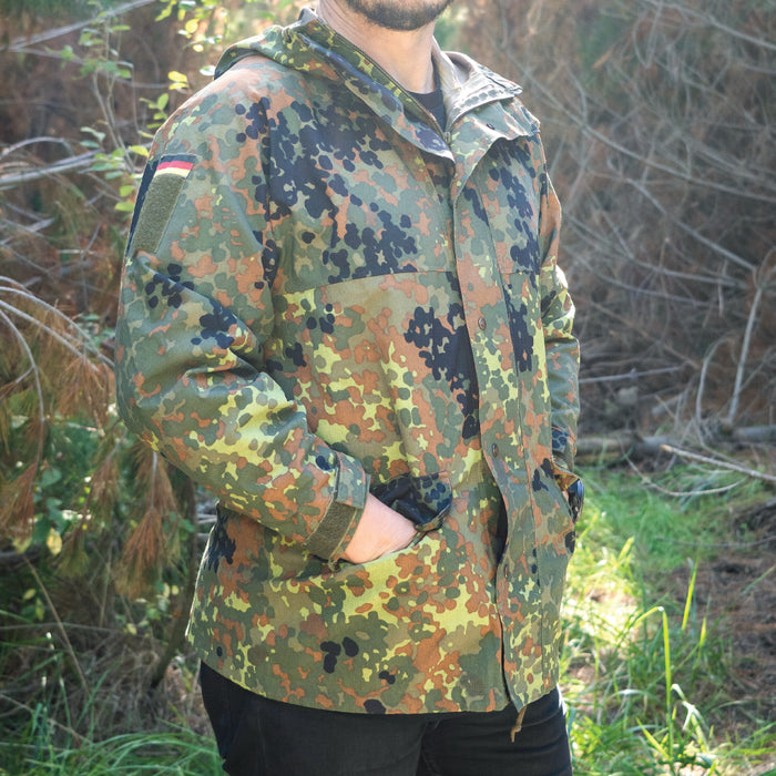 German Flecktarn Rain Jacket - German Army Surplus - Rain Jackets