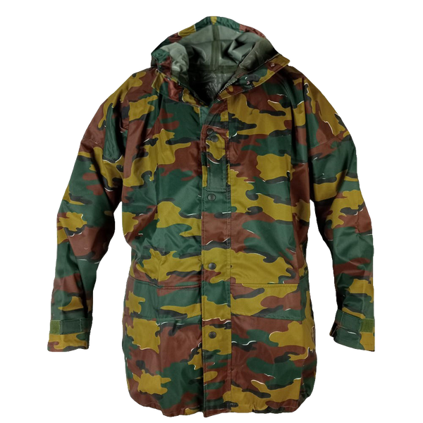 Belgian Jigsaw Camo Wet Weather Jacket - New - Belgian Army Surplus - Rain Jackets