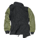 Alpha Industries Women's Fusion Black and Olive Field Jacket  - Small