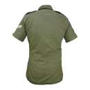 British Olive Cotton Short Sleeve Shirt - British Army Surplus - Service Shirts