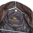Brown Leather Flight Jacket - Medium