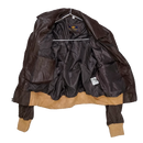 Brown Leather Flight Jacket - Small - Army & Outdoors - Flight Jackets