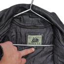 Burk's Bay Leather Bomber Jacket - Large - Army & Outdoors - Flight Jackets