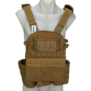 Coyote Molle Plate Carrier Vest - 2X Large - Army & Outdoors - Combat Vests & Rigs