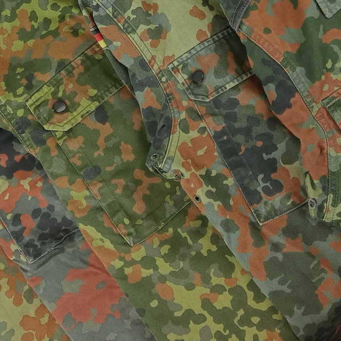 German Flecktarn Parka, No Liner - Grade 2 - German Army Surplus - Parkas