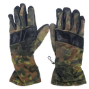 German Army Flecktarn Leather Gloves - 9, Medium, Item 1 - German Army Surplus - Gloves