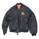 HBO Sports 90s Black MA-1 Flight Jacket - XLarge - Army & Outdoors - Flight Jackets