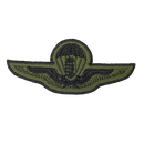 Hungarian Army Subdued Parachute Qualification Patch - Hungarian Army Surplus - Flags, Badges & Insignia
