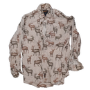 John Rich and Bros Elk Flannel Shirt - Large - Army & Outdoors - Basic Shirts