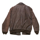 Mirage Classics Brown Leather Bomber Jacket - Large - Army & Outdoors - Flight Jackets