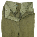 Norwegian Army Olive Wool Trousers - Small