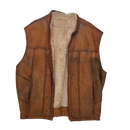 NZ Made Sheepskin Vest - Small - Film Production Used - Vests