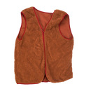 Production Made Brown Fleece Vest - Large