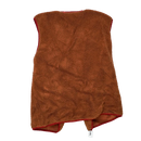 Production Made Brown Fleece Vest - Medium