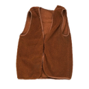 Production Made Brown Fleece Vest - Small