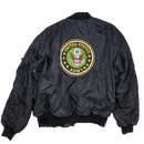 Rothco Black MA-1 Flight Jacket - 2XLarge