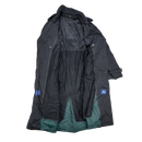 Stafford Black Double Breasted Trench Coat- 40L, Medium