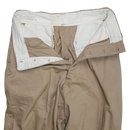 US Army 1940s Khaki Chino Trousers - 30x31, Small - US Army Surplus - Dress Trousers