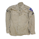 US Army 1950s Khaki Long Sleeve Shirt - 14.5x34, Small - US Army Surplus - Service Shirts