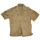 US Army 1950s Khaki Short Sleeve Shirt - Large - US Army Surplus - Service Shirts