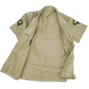 US Army 1950s Khaki Short Sleeve Shirt - Small