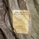 US Army 1950s Taupe Nylon Raincoat - 38S, Medium - US Army Surplus - Rain Jackets