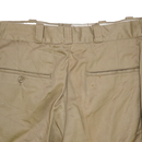 US Army 1960s Khaki Chino Trousers - 35x31, Medium - US Army Surplus - Dress Trousers