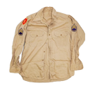 US Army 1960s Khaki Long Sleeve Shirt - Medium