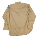 US Army 71st Infantry Division 1950s Khaki Long Sleeve Shirt - Small