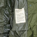 US Army Olive Nylon Raincoat - 36S, Small