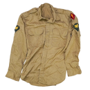 US Army Ordnance Corps 1950s Khaki Long Sleeve Shirt - 16x35, Medium