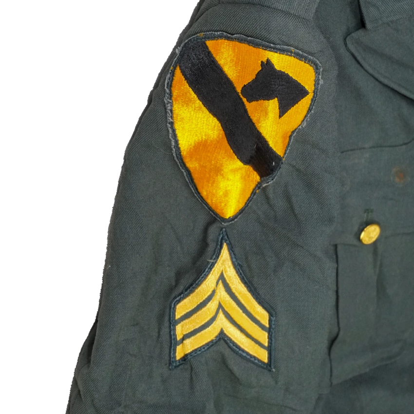 US Army Wool Service Dress Jacket - 37R, Small