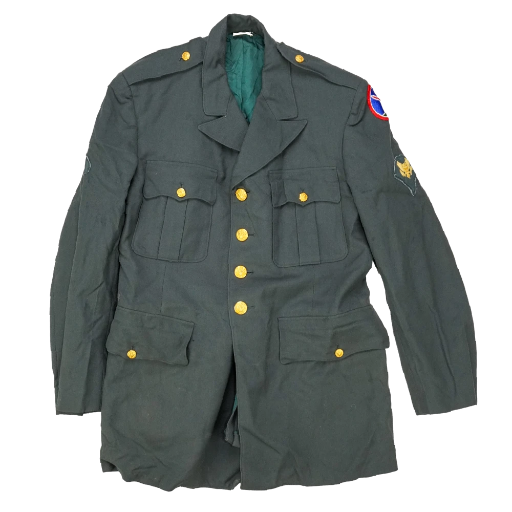 US Army Wool Service Dress Jacket - 41R, Large