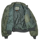 US Made Alpha Industries Olive CWU-45/P Flyers Jacket - XLarge - Army & Outdoors - Flight Jackets