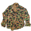 US Made Deerskin Duck Hunter Camo Shirt - Medium - Army & Outdoors - Field Shirts
