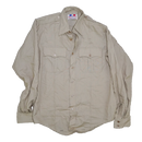 US Made Flying Cross Tan Service Dress Shirt - Medium