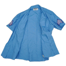 US Made Sentry Blue Service Short Sleeve Shirt - 17, Large - Army & Outdoors - Service Shirts