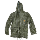US Made Sterns PVC Olive Rain Jacket - Medium - Army & Outdoors - Rain Jackets