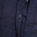 US Navy Blue Wool Flannel Shirt - 16.5x34, Large