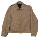 US Navy Tan Lined Windbreaker Jacket - Small