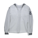 US Navy White Sailor Middy Shirt - Women's 10MT, Medium