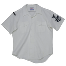US Navy White Short Sleeve Dress Shirt - Large - US Navy Surplus - Dress Shirts