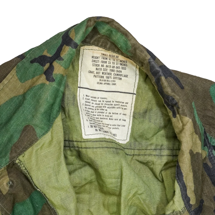 Us Rdf Ww 2 US Navy Woodland RDF Shirt - Small Regular