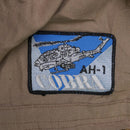US Tan Flight Suit Shirt w/ AH-1 Cobra Patch - 42T - US Army Surplus - Field Shirts